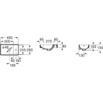 Roca ONA 一體式面盆 + 單門面盆櫃 (A327681000+A852115000)